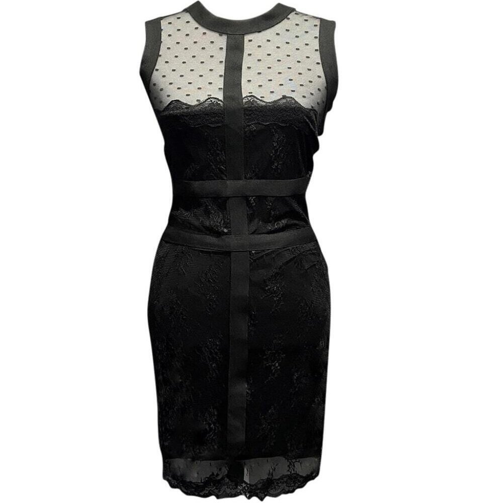 Sheer & Lace Tank Dress